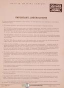 Devlieg-Devlieg 3B-48 3H 4H 5H, Spiromatic Jigmil Machine, Install & Parts Manual 1960-2B-3B-3B-48-3H-4H-5H-02